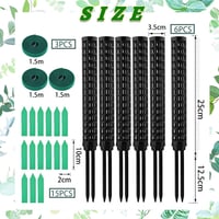 RURIZHONGTIAN-1 Monstera Növénytámasz Szett - 6 db Mohakaró, Kókuszrost Rúd, Kúszónövény Támasz, Beltéri Növényekhez, Filodendronhoz 2