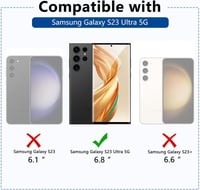 Samsung S23 Ultra 5G edzett üveg kijelzővédő fólia, 2 db-os szett 2