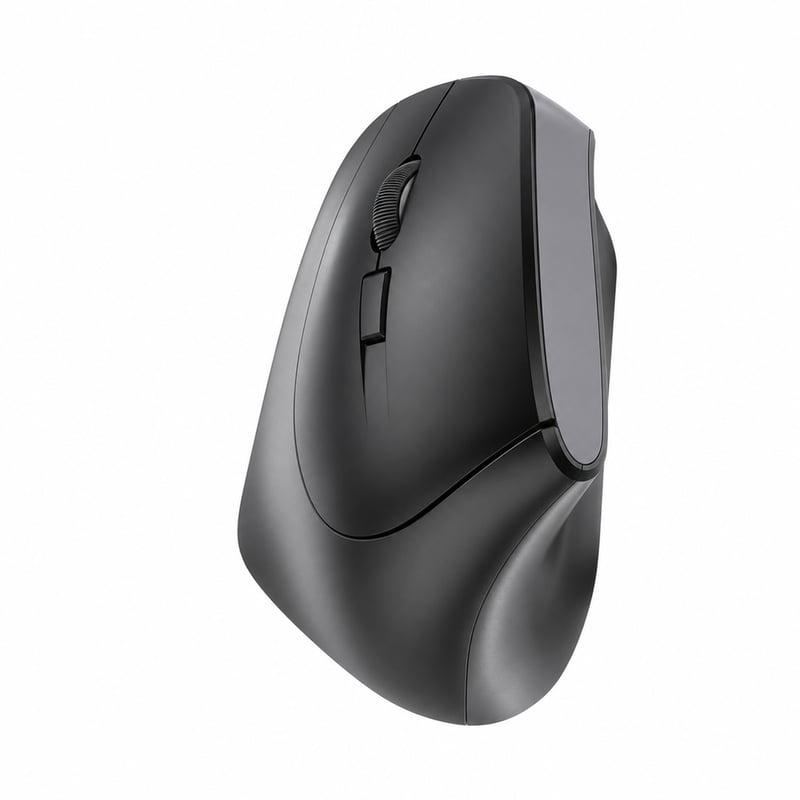 CHERRY MW 4500 Left ergonomikus vertikális vezeték nélküli egér — hibás, alkatrésznek: USB vevőegység nélkül (állapot: lásd a 2. képet)