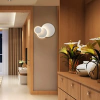 Lampop LED Fali Lámpa 15W - 350° Forgatható Alumínium Spotlámpa, 3000K Meleg Fehér Fény, 25000 Óra Élettartam, Nappali, Hálószoba, Lépcső, E 3