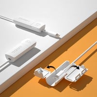 Gyerekbiztos USB-töltő védőfedél szett - 4 db fehér univerzális aljzatfedő 1
