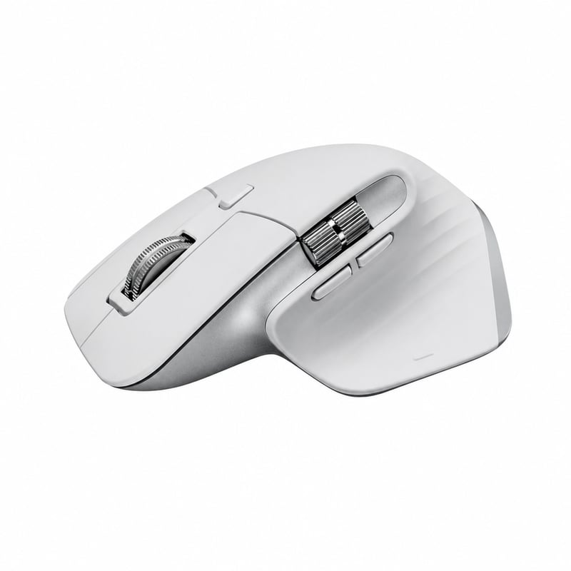 Bezdrôtová myš Logitech MX Master 3S, svetlosivá, 8K DPI — chybná, na náhradné diely: nezapne sa (stav: pozri 2. obrázok)