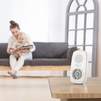Motorola Nursery AM21/MBP21 Digitális Bébiőr DECT Technológiával - 300m Hatótávolság, Érzékeny Mikrofon, Vezeték Nélküli Audió Figyelés, Feh 4