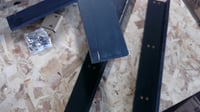 vidaXL nástenná polica z borovicového dreva, 2 ks – čierna – 80x12x9 cm 2