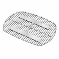 onlyfire Rozsdamentes Acél Grillrács Weber Q200, Q220, Q2000, Q2200, Q2400 Gázgrillhez — két fém tartó hiányzik (állapot: lásd a 2. képet) 1