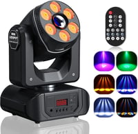 LED Moving Head Fényvető 90W RGBW Távirányítós Diszkófény 8 Mintával 1