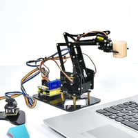 KEYESTUDIO 4DOF Robot Autó Kit Arduino Szenzorral Okostelefon Vezérléssel 1