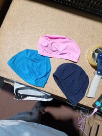 Yicenmy unisex plavecká čiapka 3 ks, čierna, tyrkysová, ružová, elastická kúpacia čiapka na dlhé aj krátke vlasy pre mužov a ženy 6