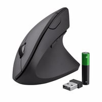 Mouse vertical ergonomic wireless Trust Verto - roșu — Fără capacul bateriei (stare: vezi a 2-a imagine) 1