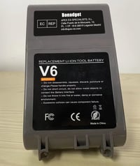 Dyson V6 6000mAh pótakkumulátor + 2 szűrő - Kompatibilis DC58-74, SV03-09 modellekhez 9