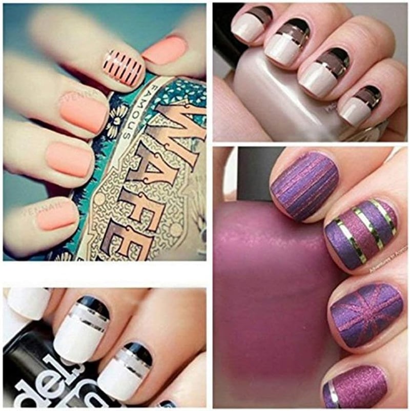 Színes körömdíszítő csíkok - HomeMall nail art szalagok