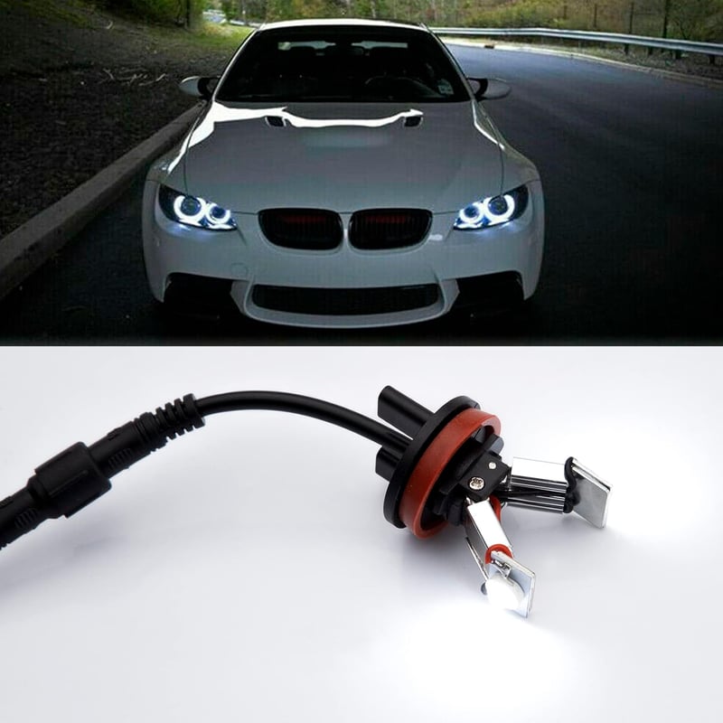 BMW Angel Eyes LED izzó szett - H8 - 1, 3, 5, 6, X és Z sorozathoz