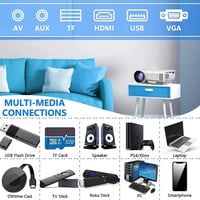 LumaPro 7500L Hordozható HD Mini Projektor - HDMI, USB, Okostelefon Kompatibilis 5