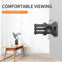 SUPTEK Falra szerelhető TV tartó 13-30" LED/LCD képernyőkhöz, dönthető, 15kg-ig 7