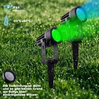 beek RGB Kerti Lámpa Szett 6db - Távirányítós LED Spotlámpa Földbe Szúrható Tüskével, IP65 Vízálló Kültéri Világítás Kerthez, Fákhoz, Partik 2
