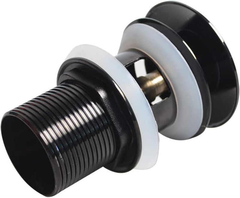 Univerzális fekete mosogatódugó és lefolyó szett 66mm, G1 1/4"