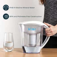 Klar Water 3,5 literes vízszűrő kancsó - Fluorid, ólom és mikroműanyag szűrő - Lúgos pH értékű ivóvíz - BPA-mentes vízszűrő rendszer 7