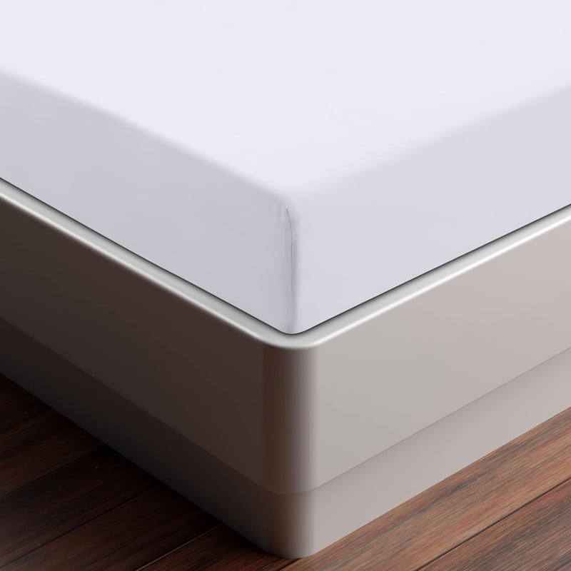 Utopia Bedding Gumis Lepedő 120x190 cm Fehér Mikroszálas Mély Zseb - Small Double / 4ft, White