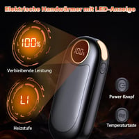 BOIROS Elektromos Kézmelegítő Szett, 14000 mAh, 2 db, Kétoldalas Fűtés 55°C-ig, 8 Fűtési Mód, 20 Órás Üzemidő, USB Tölthető, Unisex 4
