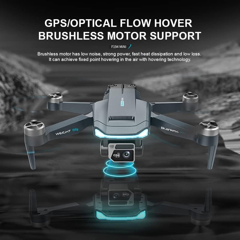 Gleto GPS Drón 4K Dupla Kamerával - 60 Perces Repülési Idő, Brushless Motor, Automatikus Hazatérés, Követés Funkcióval - Kezdőknek és Haladó