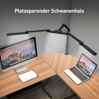 LED Íróasztali Lámpa 24W 105cm Csíptethető 5 Színhőmérséklet 5 Fényerő Érintésvezérléssel Memória Funkcióval Állítható Kar Többszög 5