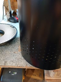 Brabantia szennyestartó kosár fedéllel 60 L, Matt Black, kivehető pamut — horpadások és szakadás a zsákon (állapot: lásd a 2. képet) 2