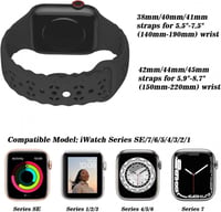 Apple Watch Légáteresztő Szilikon Sportszíj - Paisley Mintás 5