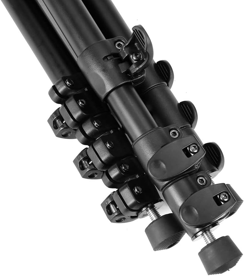 KINGJOY F1008R Professzionális Állvány - Forgatható és Dönthető Középoszlop Étel- és Termékfotózáshoz - Fekete Tripod Fotósoknak