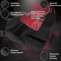 BEAST RAGE Bokszkesztyű 10 oz - Fekete Műbőr Edzőkesztyű MMA, Muay Thai, Kickbox Edzéshez - Unisex Sparring Kesztyű Extra Csuklóvédelemmel 3