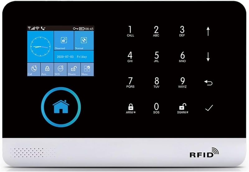 Tuya WiFi+GSM riasztórendszer, Alexa-kompatibilis, okostelefon vezérléssel (PG103-2G-0)