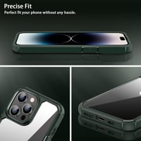 iPhone 14 Pro Védőtok Szett: Zöld Tok, Képernyő- és Kameravédő 5