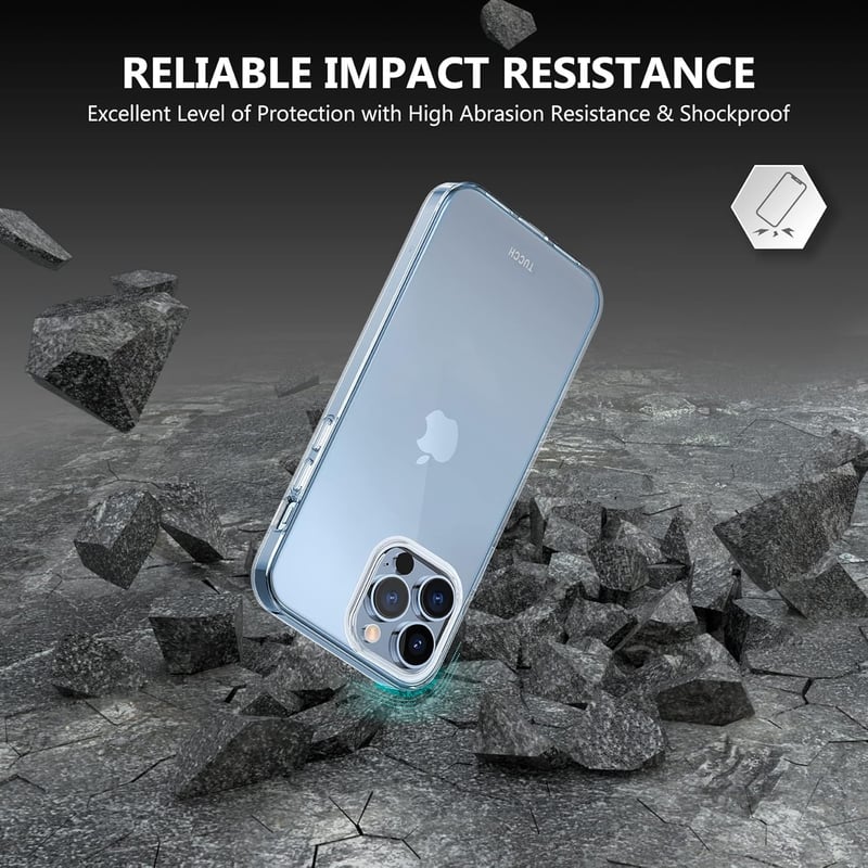 Apple iPhone 13 Pro Max Átlátszó Szilikon Tok Beépített Képernyővédővel