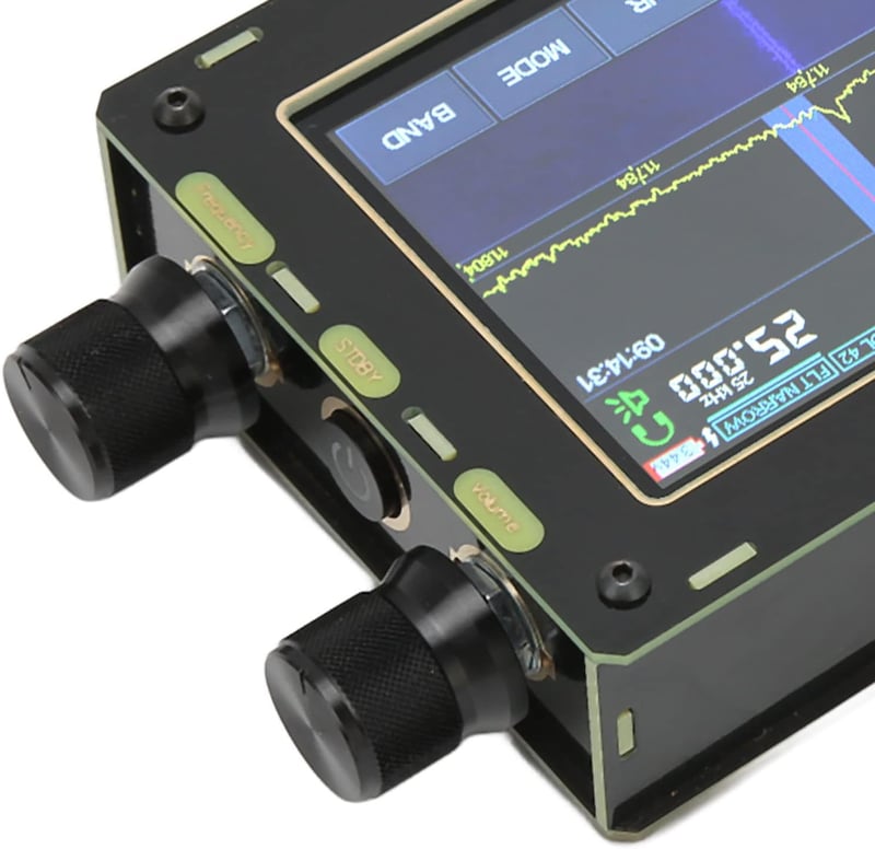 Yunseity Malahit SDR Vevőkészülék 50kHz-2GHz, 3.5" IPS Érintőképernyővel, AM SSB NFM WFM CW Rövidhullámú Rádió, Kettős Antenna Bemenettel