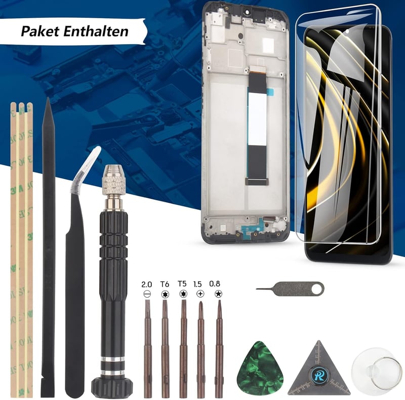 RongZy LCD Kijelző Csere Xiaomi Poco M3/Redmi 9T Telefonokhoz - Érintőképernyős Digitalizáló Fekete Kerettel, Szerelési Eszközökkel

AI: Ron