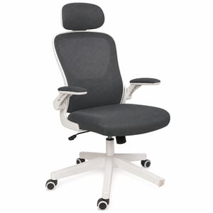 Yaheetech Ergonomikus Irodai Szék Fejtámasszal — hibás, részben működik: letört láb, erősen használt
