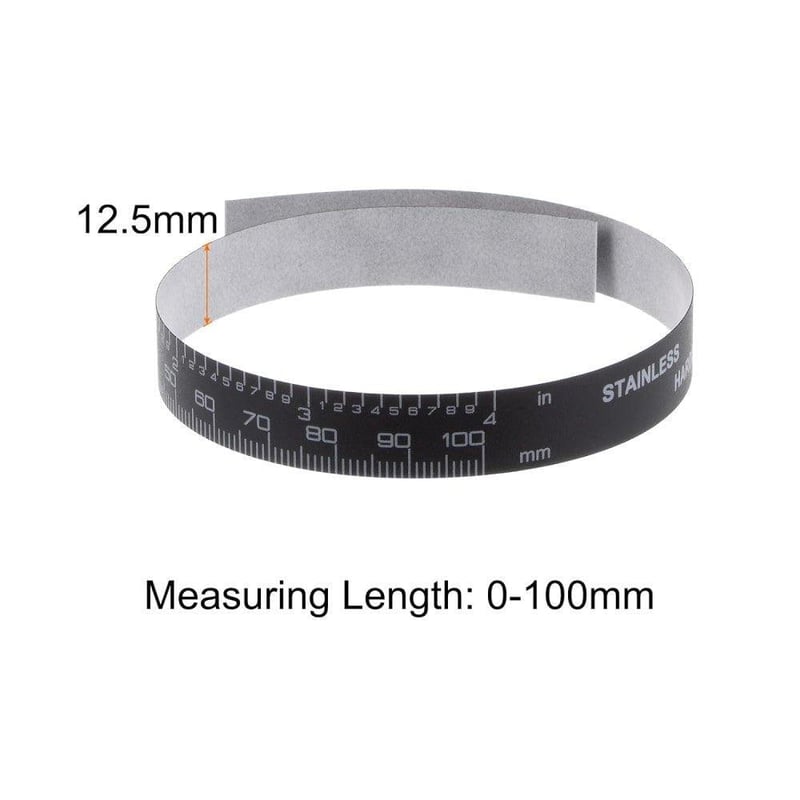 Digitális Tolómérő Védőfólia 4"/100mm - 2db Fekete Filmszalag