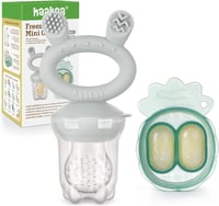 Haakaa baba ételadagoló és mini fagyasztó szett - BPA-mentes, 4 hónapos kortól (szürke) 1