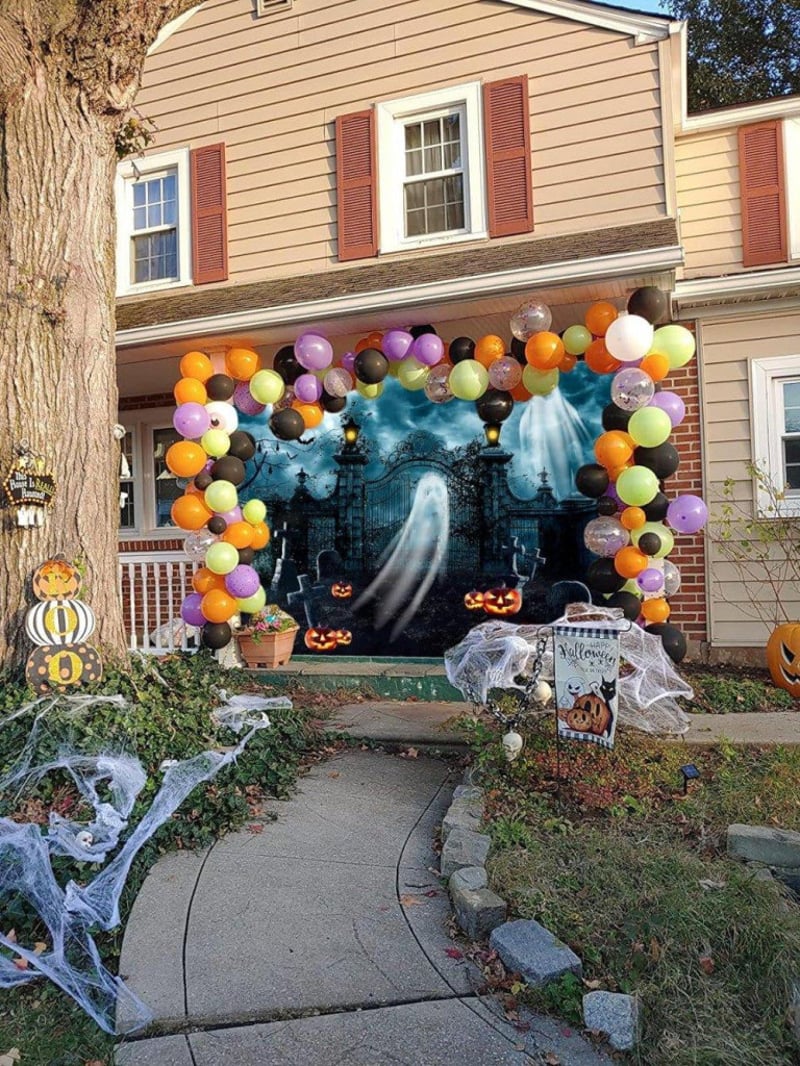 Halloween Fotóháttér Dekorációhoz - Extra Nagy, 210x150 cm