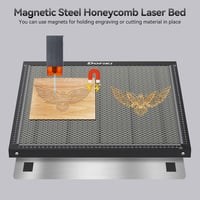 Dofiki Acél Méhsejt Munkaasztal 235x235mm - Ender 3 V2/Pro 3D Nyomtatókhoz - Lézer Gravírozó Alaplap Mágnesezhető Felülettel és 10 Rögzítőtű 5