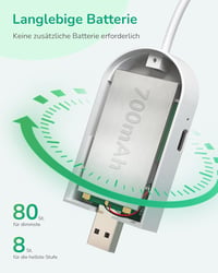 EDISHINE USB Tölthető Olvasólámpa Csipesszel - 3 Színmódú LED Könyvlámpa, Folyamatosan Szabályozható, Szembarát Fény Ágyhoz, Autóhoz 3
