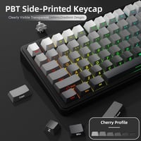 AJAZZ x Attack Shark X85 Mechanikus Gamer Billentyűzet, 75% Vezeték Nélküli, 5 Rétegű Hangtompítás, PBT Billentyűk, RGB, Hot-Swap, PC/Mac 7