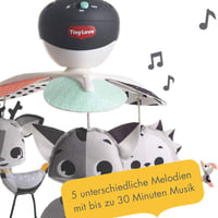Tiny Love Klasszikus Zenélő Körforgó - Magical Tales Babaforgó Plüss Figurákkal, Automatikus, 3 AA Elemmel Működő Kiságy Játék 3
