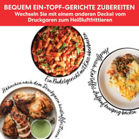 Instant Pot Duo Crisp 11-in-1 Elektromos Multifunkciós Főzőedény 5,7L - Kukta, Airfryer, Lassú Főző, Gőzölő, Aszaló, Grillező és Sütő Funkci 5