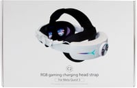 Quest 3 Fejpánt 8000mAh Akkuval, RGB Fényekkel - Gyorstöltés, Kényelmes VR Kiegészítő 8
