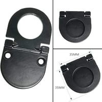 CTRICALVER Láthatatlan Fogantyúszett - 2db 35mm + 2db 75mm Fekete Fém Bútor Fogantyú Konyhaszekrényhez, Fiókhoz, Rozsdamentes Cink Ötvözet 3