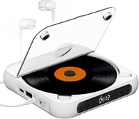 KOVCDVI Hordozható CD lejátszó Bluetooth-szal, nagy akkuval és LCD kijelzővel 1