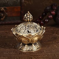 Vintage bronz füstölőtartó, visszafolyó füstölőkhöz, dekoratív 4