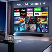Eroshoo HY320 Mini Hordozható Projektor Full HD 1080P 4K Támogatással, Android 11, WiFi6, Bluetooth 5.2, 180° Forgatható, Otthoni Mozi és Kü 6