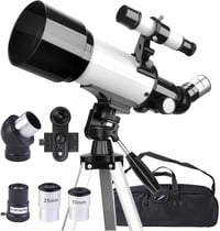 Misilmp Csillagászati Teleszkóp 70mm Objektívvel - 400mm Refraktoros Távcső Mobiltartóval, Hordtáskával, Állvánnya 10