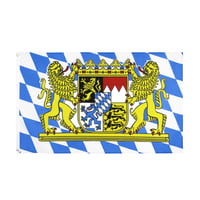 HPMAISON Bajor Zászló 90x150 cm - UV-álló Sörfesztivál Oktoberfest Dekoráció Réz Fűzőkarikákkal Kertbe, Erkélyre, Kül- és Beltérre 1